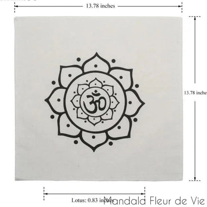 Tissu imprimé Mandala Fleur de Vie Om Mandala Fleur de vie