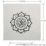 Tissu imprimé Mandala Fleur de Vie Om Mandala Fleur de vie
