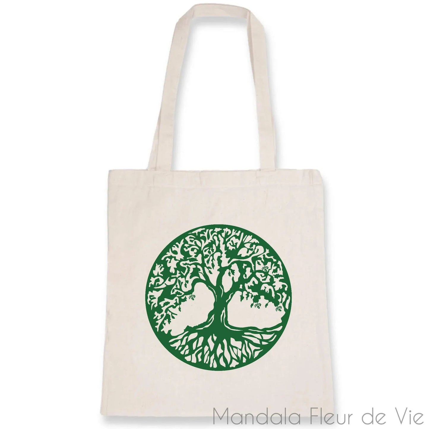 Totebag  Arbre de Vie Vert, Coton Bio