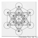 Affiche Fleur de Vie Géométrie Sacrée Mandala Fleur de vie