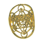 Bague Fleur de Vie Cube de Métatron Mandala Fleur de vie