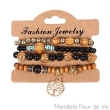 Bracelet Bohème Arbre de Vie Mandala Fleur de vie
