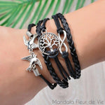 Bracelet Charm Arbre de Vie Mandala Fleur de vie