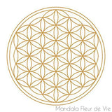 Carafe Fleur de Vie Or<br> avec 4 Verres Mythos Mandala Fleur de vie