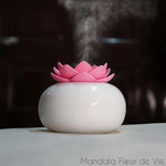 Diffuseur d'Huile Essentielle en Céramique <br> Fleur de Lotus Mandala Fleur de vie