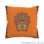 Housse de coussin Mandala <br> Vintage Style Hippie Mandala Fleur de vie
