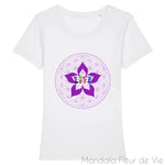 T Shirt Femme Mandala Fleur de Vie "LIFE" Mandala Fleur de vie