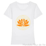 T Shirt Femme Fleur de Vie Yoga Lotus Mandala Fleur de vie
