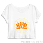 Crop Top Femme Fleur de Vie Yoga Mandala Fleur de vie