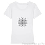 T-Shirt Fleur de Vie Libre Mandala Fleur de vie