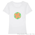 Tee Shirt Femme Fleur de Vie "Energie" Mandala Fleur de vie