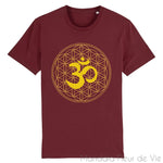 T Shirt Mandala Fleur de Vie Om Or Mandala Fleur de vie