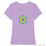 Tee Shirt Mandala Fleur "Energie" Mandala Fleur de vie