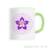 Mug Fleur de Vie & Lotus "LIFE" Mandala Fleur de vie