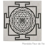 Tissu Mandala SHRI YANTRA Mandala Fleur de vie