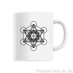 Mug Cube de Métatron Mandala Fleur de vie