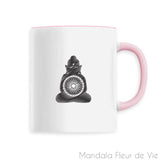 Mug en Céramique <br> Bouddha Mandala Mandala Fleur de vie