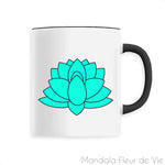 Mug en Céramique <br> Fleur de Lotus Mandala Mandala Fleur de vie