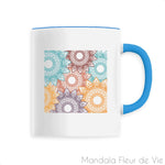Mug en Céramique <br> Mandala Couleur Mandala Fleur de vie