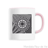 Mug en Céramique <br> Mandala Psychédélique Mandala Fleur de vie