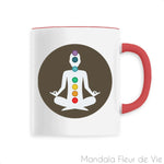 Mug Mandala <br> Bouddha Chakras Mandala Fleur de vie
