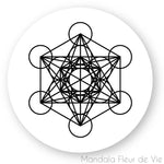 Stickers Cube de Métatron Mandala Fleur de vie