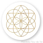 Stickers Fleur de Vie Merkaba Mandala Fleur de vie