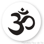 Stickers Mandala Om Noir Mandala Fleur de vie