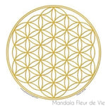 Stickers Mandala<br>Fleur de Vie Or Mandala Fleur de vie
