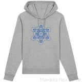 Sweat-Shirt Metatron Bleu Mandala Fleur de vie