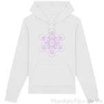 Sweat-Shirt Metatron Mauve Mandala Fleur de vie
