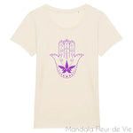 T Shirt Femme Main de Fatma Mandala Mandala Fleur de vie