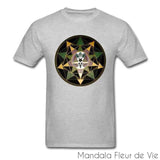 T shirt Mandala adulte<br> Géométrie Sacrée Mandala Fleur de vie