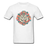 T Shirt Mandala Animaux - le Tigre Mandala Fleur de vie