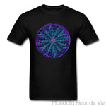 T Shirt Mandala Fleur Spirale 3D Mandala Fleur de vie