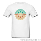 T Shirt Mandala Hibou Mandala Fleur de vie