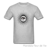 T Shirt Mandala "L’œil qui voit tout" Mandala Fleur de vie