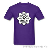 T Shirt Mandala Lotus Om Mandala Fleur de vie