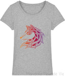 T-Shirt Mandala Loup Couleur Mandala Fleur de vie