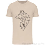 T-shirt Mandala Loup Geometrique Mandala Fleur de vie
