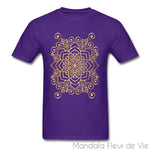T Shirt Mandala Or Mandala Fleur de vie