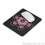 Tapis de Souris Cube de Metatron Rose Mandala Fleur de vie
