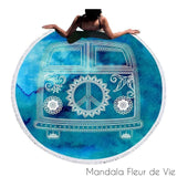 Tapis Mandala <br> style Vintage Mandala Fleur de vie