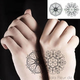 Tatouage Fleur de Vie<br>Cube Mandala Fleur de vie