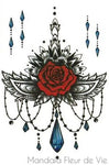 Tatouage Mandala Lotus Rose Mandala Fleur de vie