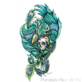 Tatouage Mandala Skull Mandala Fleur de vie
