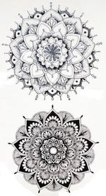 Tatouage Mandala<br> Lotus Mandala Fleur de vie