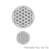 Tatouage Temporaire Fleur de Vie Mandala Fleur de vie