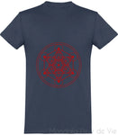 Tee Shirt Cube de Metatron Rouge Mandala Fleur de vie
