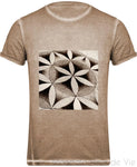 Tee Shirt Délavé Fleur de Vie Homme Mandala Fleur de vie
